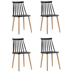 Морган черный, ножки металлические с принтом под дерево