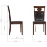 Деревянные стулья Luiza dirty oak / dark brown