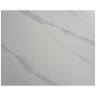 Керамические столы DTM0101CS Стол обед. расклад. WHITE MARBLE MATT 120, керамич. столешница, основ. металл черный