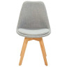Стулья GH608/DC608 Стул пластиковый мягкий, СЕРЫЙ#62-38 велюр, каркас бук