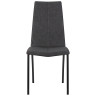 Стулья Стул обеденный DOBRIN MARK, черные ножки, серая антрацитовая винтажная экокожа (RU-08)