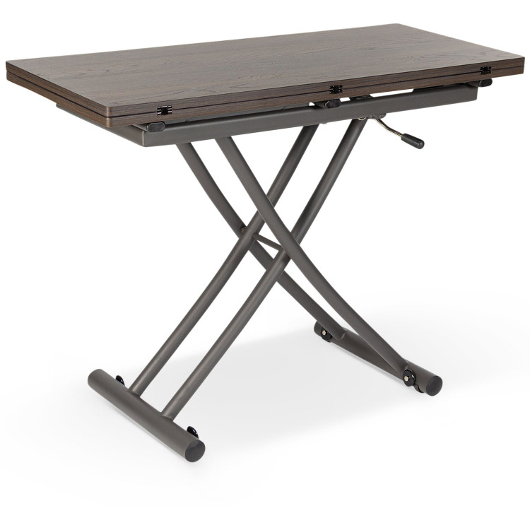 Стол трансформер В2495 с ламинированной столешницей, цвет венге, на регулируемом металлическом каркасе