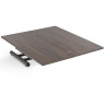 Стол трансформер В2495 с ламинированной столешницей, цвет венге, на регулируемом металлическом каркасе