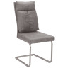 ОКС1054 стул на металлическом каркасе с обивкой тканью нубук, цвет серый (GRAY14)