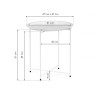 Кофейные столики Tray 47х51 black