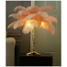 Свет Лампа настольная с перьями  FEATHER LAMP, Цвет: розовый