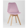 Обеденные стулья обеденный FRANKFURT обивка велюр цвет розовый