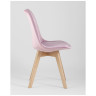 Обеденные стулья обеденный FRANKFURT обивка велюр цвет розовый