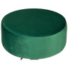 DOBRIN DANNY BLACK пуф с обивкой тканью велюр, цвет зеленый велюр (MJ9-88)