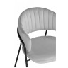 Стулья на металлокаркасе Лукас светло-серый / черный Стулья на металлокаркасе Лукас светло-серый / черный