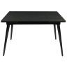 Керамические столы DTM0101CS Стол обед. расклад. BASALT MATT 120, керамич. столешница, основ. металл черный