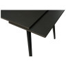 Керамические столы DTM0101CS Стол обед. расклад. BASALT MATT 120, керамич. столешница, основ. металл черный
