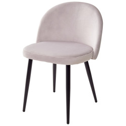 Стул DISCO UF910-02 LIGHT GREY, велюр  М-City