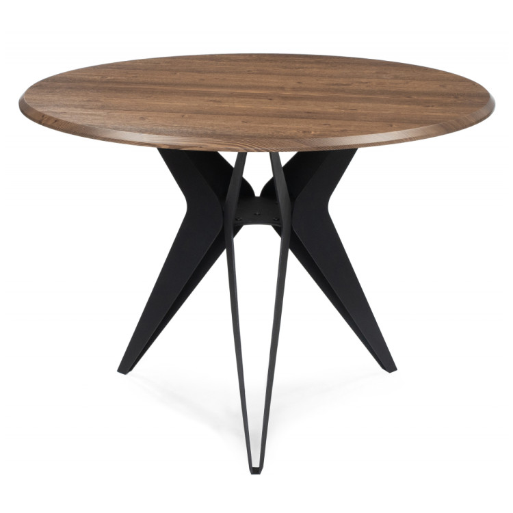 Деревянные столы Рикла 100х76 орех кантри / черный