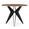 Деревянные столы Рикла 100х76 орех кантри / черный