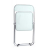 Пластиковые стулья Fold складной clear gray-blue