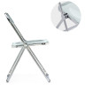 Пластиковые стулья Fold складной clear gray-blue