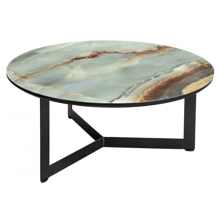 Стеклянные столики Роб D-700 голубой мрамор