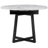 Кухонные столы Регна 100(130)х100х75 черный / белый