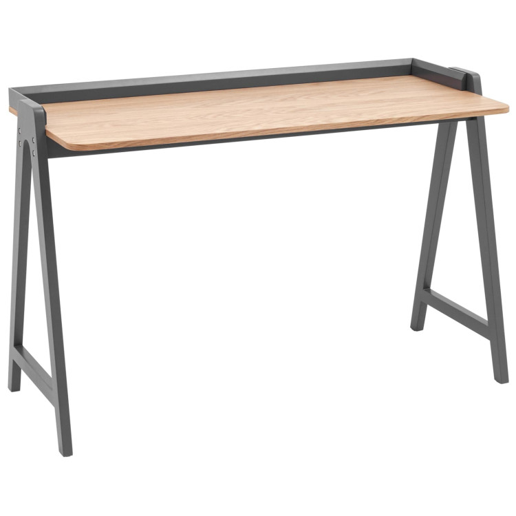 Компьютерные столы Pyramid 118*53 светлое дерево/серый каркас из массива дерева