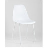Комплекты из четырех стульев KON белый пластик ножки металл