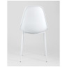 Комплекты из четырех стульев KON белый пластик ножки металл