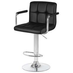 Полубарные стулья недорогие. DOBRIN KRUGER ARM чёрный Стул полубарный