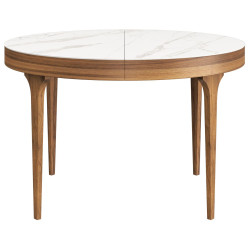 Стол круглый раскладной Bellini (110+40), керамика матовая