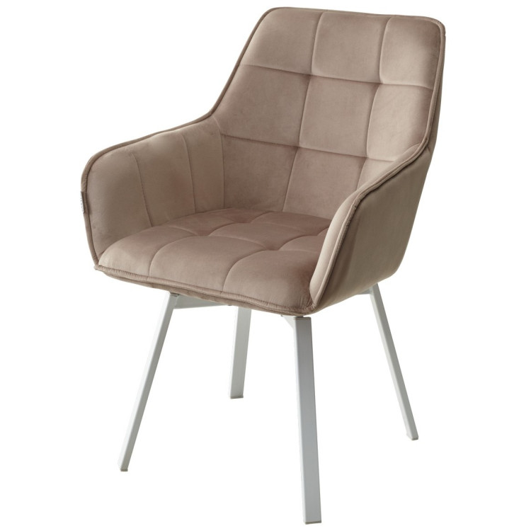 Металлические стулья Стул MAVERICK 360 град. поворот. BLUVEL-40 BEIGE/ белый каркас, М-City