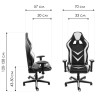 RACER компьютерное кресло с обивкой искусственной кожей, цвет черный / бежевый