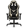 RACER компьютерное кресло с обивкой искусственной кожей, цвет черный / бежевый