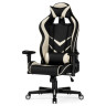 RACER компьютерное кресло с обивкой искусственной кожей, цвет черный / бежевый
