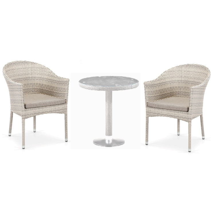 Садовые обеденные группы Комплект мебели T601/Y350C-W85 Latte (2+1)