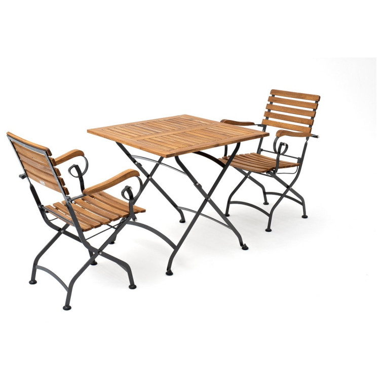 Садовые обеденные группы Кофейный комплект ЛАТА стулья с подлокотниками