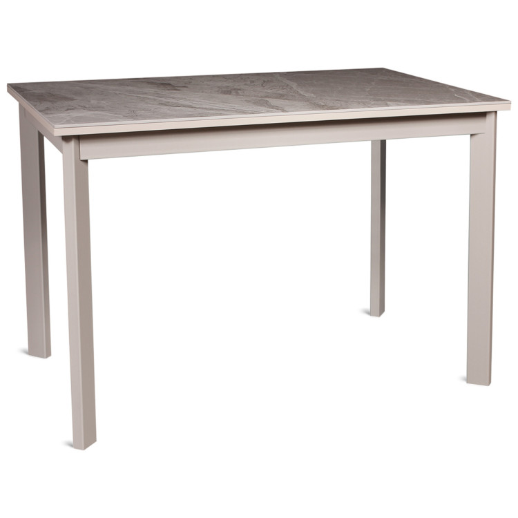 NELSON стол с керамической столешницей, цвет керамика Perlato Cream / латте