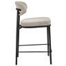 СТУЛЬЯ Стул полубарный Lucas 2 латте шенилл с чёрными ножками
