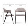 Стулья на металлокаркасе Twin gray / black