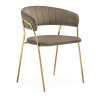 Стулья на металлокаркасе Kamelia 1 cappuccino / gold