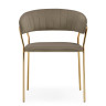 Стулья на металлокаркасе Kamelia 1 cappuccino / gold