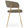 Стулья на металлокаркасе Kamelia 1 cappuccino / gold