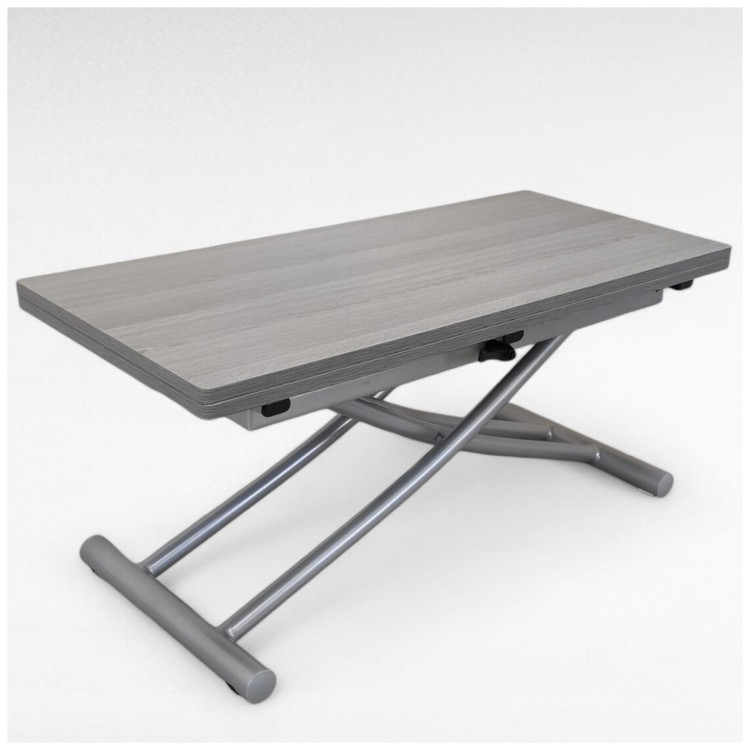 В2442-3 стол трансформер с ламинированной столешницей, цвет серый