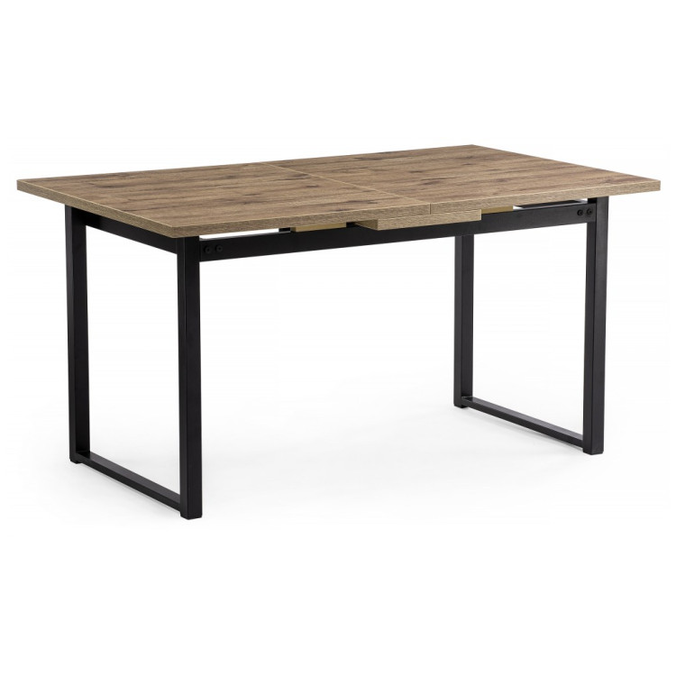 Деревянные столы Макта 140 дуб велингтон / черный матовый