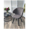 Стулья для гостиной Стул ХИЛТОН 360 град., цвет B28 Темно-серый, велюр / черный каркас М-City