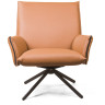 Лаунж-кресло Кресло Clark, экокожа коричневый