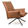 Лаунж-кресло Кресло Clark, экокожа коричневый