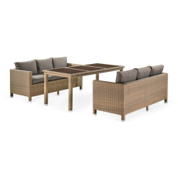 Комплект плетеной мебели T365/S65B-W65 Light Brown