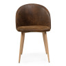 Стулья Aldo dark brown / wood