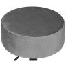 DOBRIN DANNY BLACK пуф с обивкой тканью велюр, цвет серый (MJ9-75)