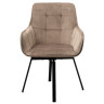 Металлические стулья Стул MAVERICK 360 град. поворот. BLUVEL-40 BEIGE/ черный каркас, М-City