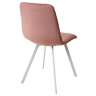 Металлические стулья Стул DAIQUIRI BLUVEL-52 PINK / белый каркас, велюр М-City